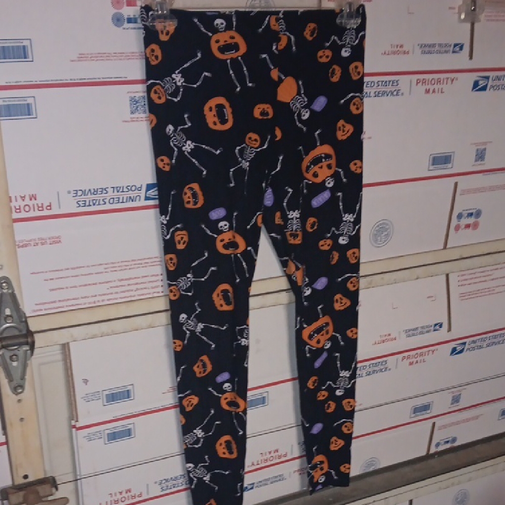 No Comment Size M Halloween Themed Kids Leggings (SKU 520)